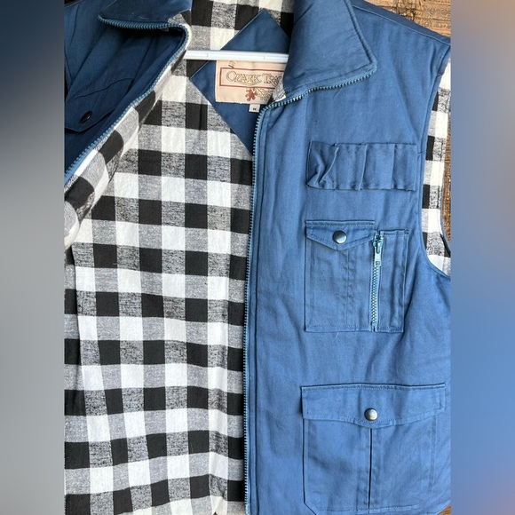 90s Cargo Utility Vest Vintage Ozark Trail deadstock Medium - Picture 5 of 7